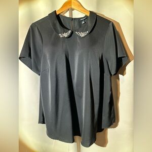 Torrid Abbey Bejeweled  Collar Blouse